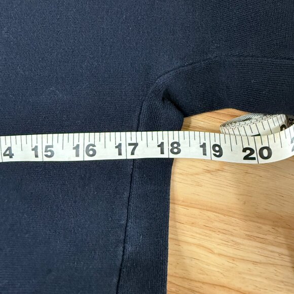 CYCLAS Short Sleeve Heavy Knit Top, Navy Blue, Size S, Cotton 1-02-07-0007 - Picture 5 of 6